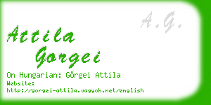 attila gorgei business card